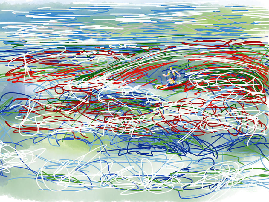 Abstract Surfer 42 Digital Art