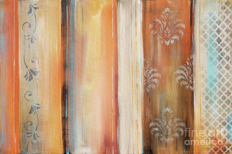 Abstract Surrender Stripes-A Painting by Jean Plout