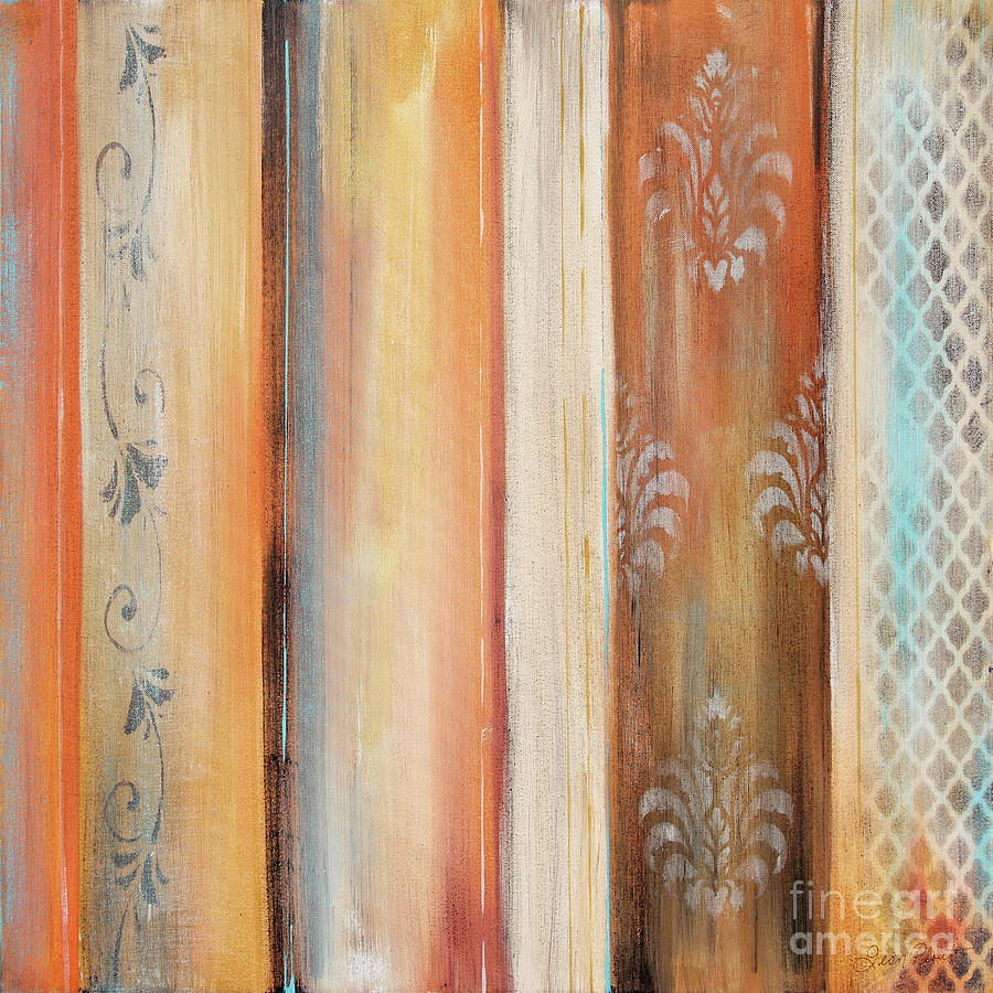 Abstract Surrender Stripes-B Painting by Jean Plout