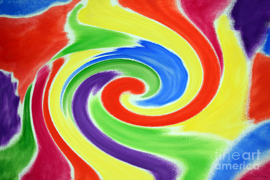 Abstract Swirl A2 1215 Painting by Mas Art Studio