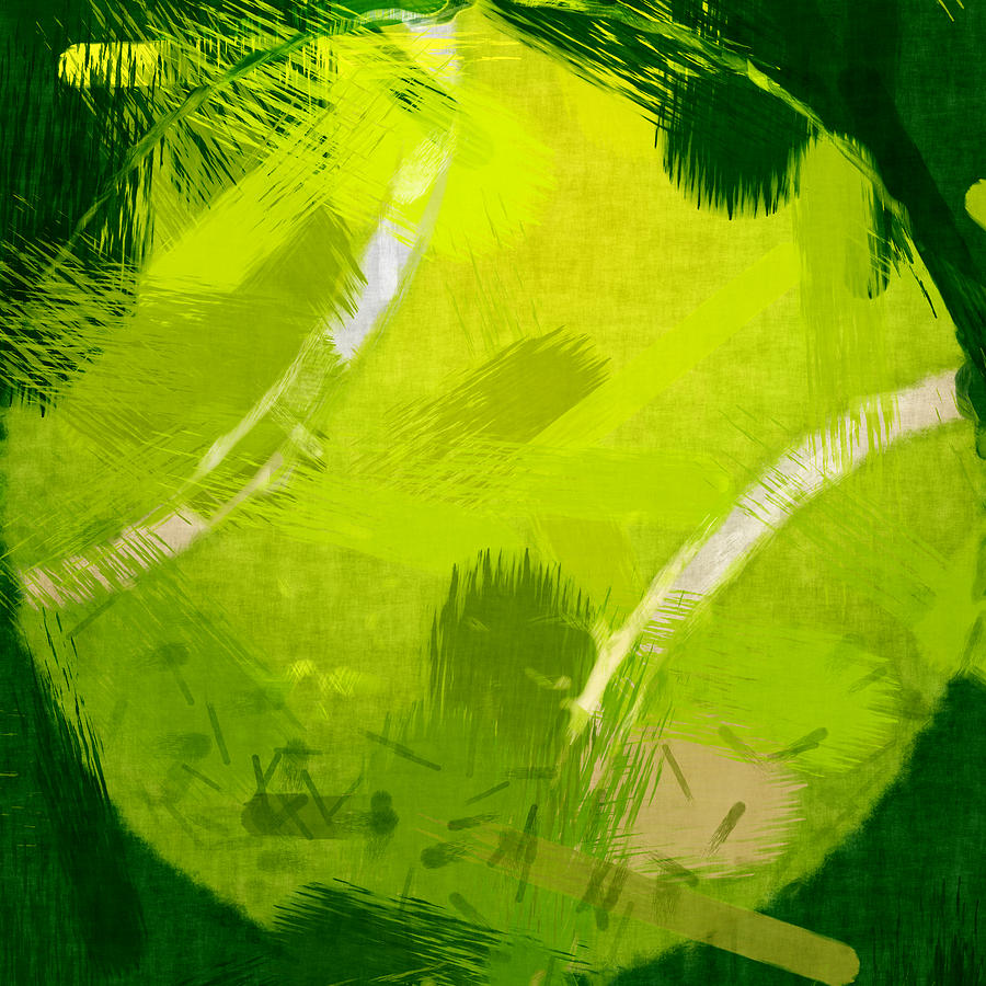 Tennis Photograph - Abstract Tennis Ball by David G Paul