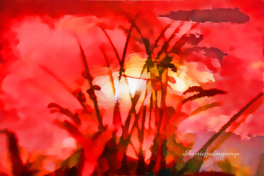 Abstract The Essence Of Peacefulness by Sherri Of Palm Springs Painting by Sherris - Of Palm Springs
