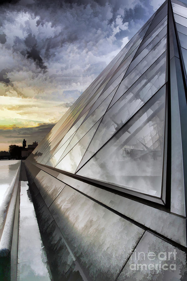 Abstract The Louvre Paris  Photograph by Chuck Kuhn