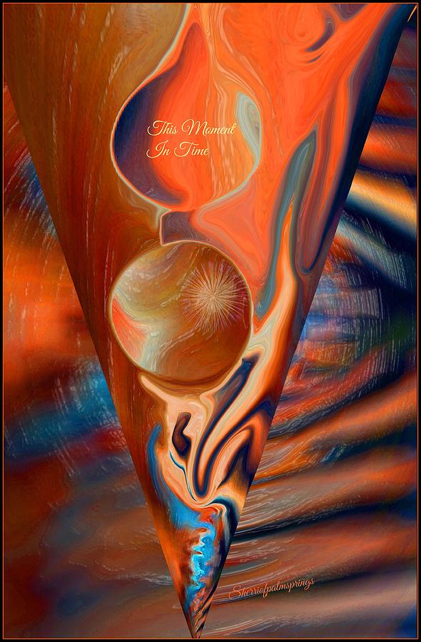 Ball Painting - Abstract This Moment In Time by Sherris - Of Palm Springs