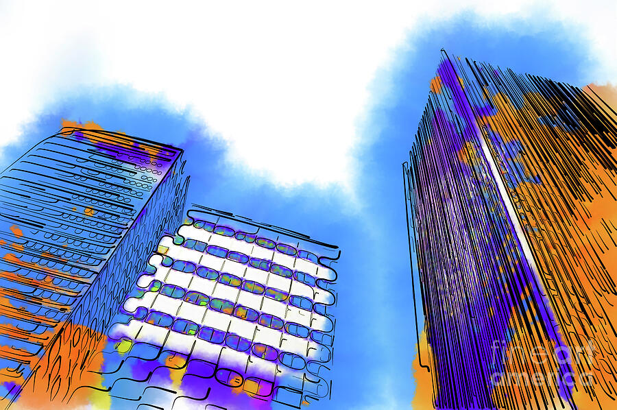 Abstract Towers Digital Art by Kirt Tisdale
