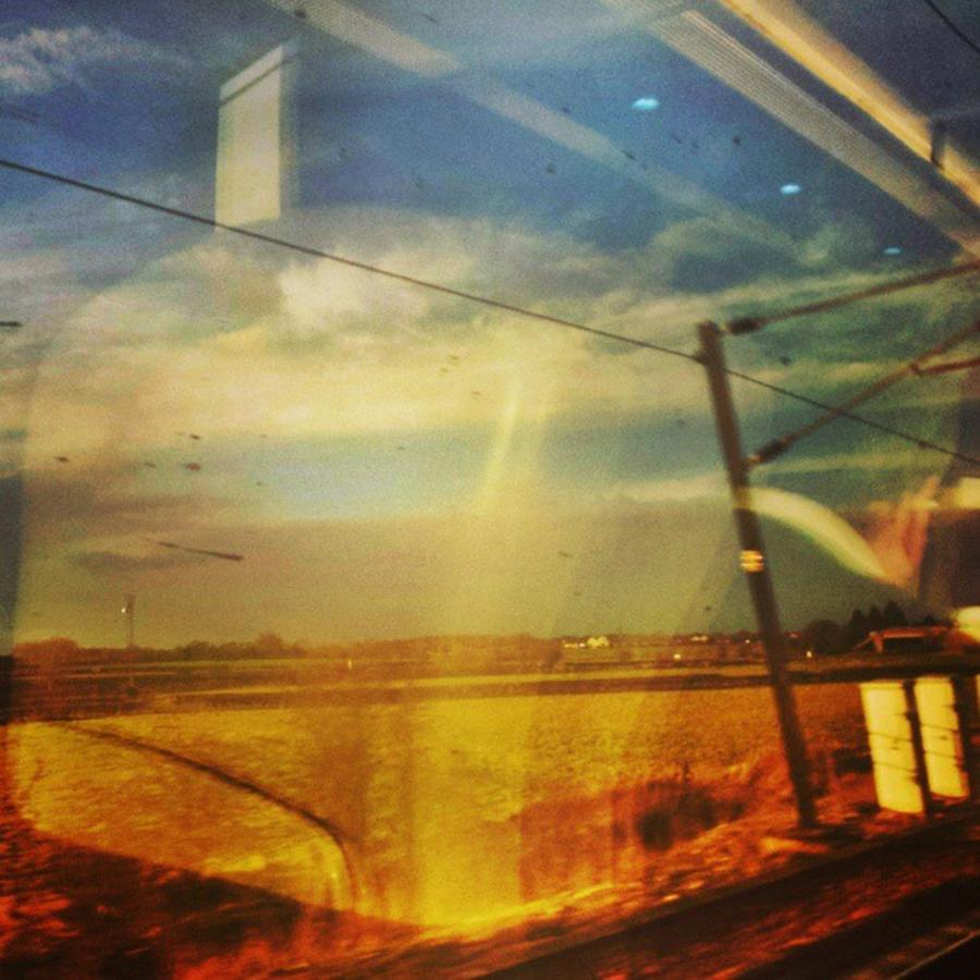 Abstract Train Views ;) Photograph by Julie Featherstone