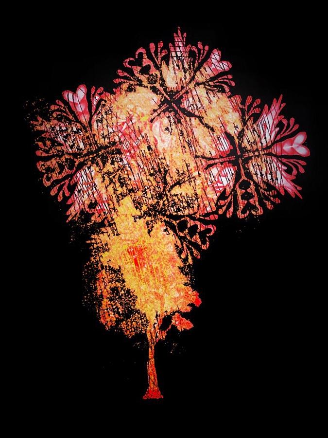 Abstract Tree Digital Art by Cooky Goldblatt