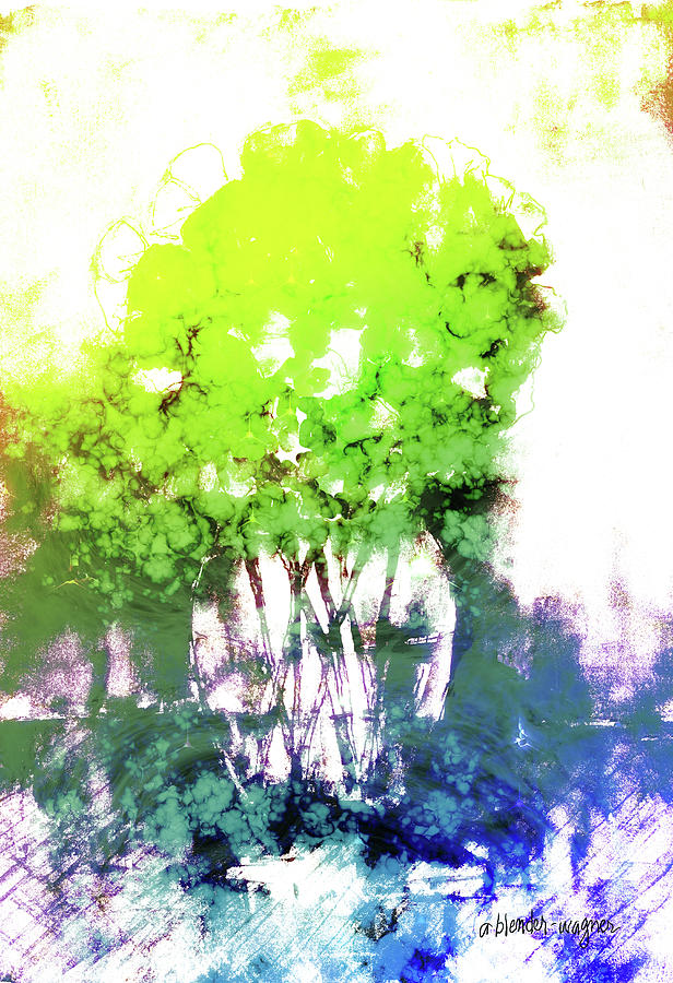 Abstract Trees In The Everglades Digital Art by Arline Wagner