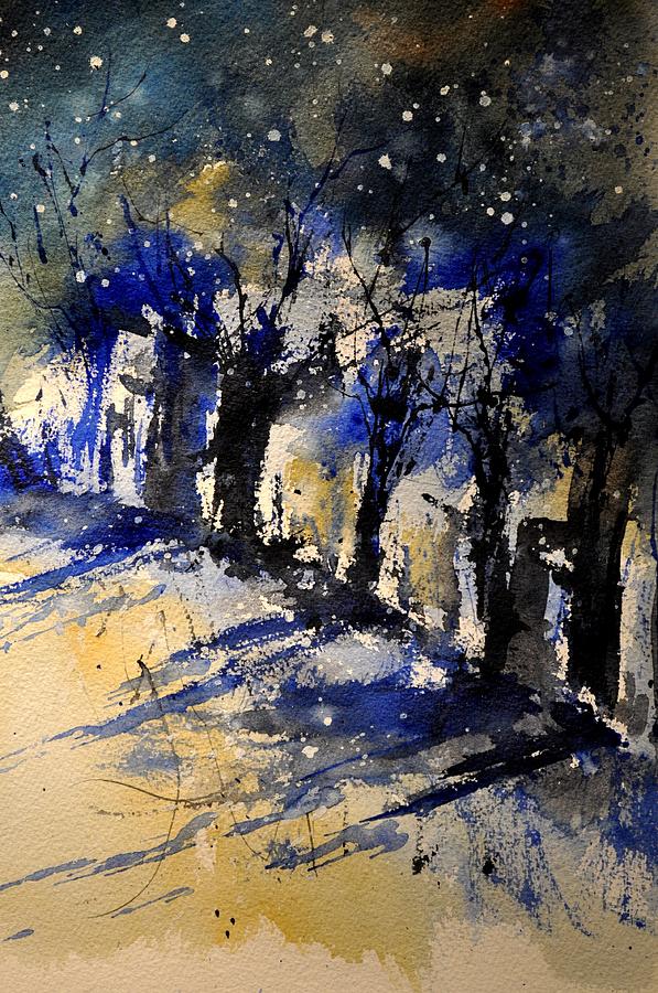 Abstract Trees Painting by Pol Ledent