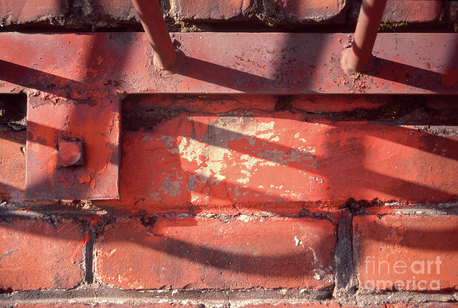 abstract photography - Bricks and Bars Photograph by Sharon Hudson