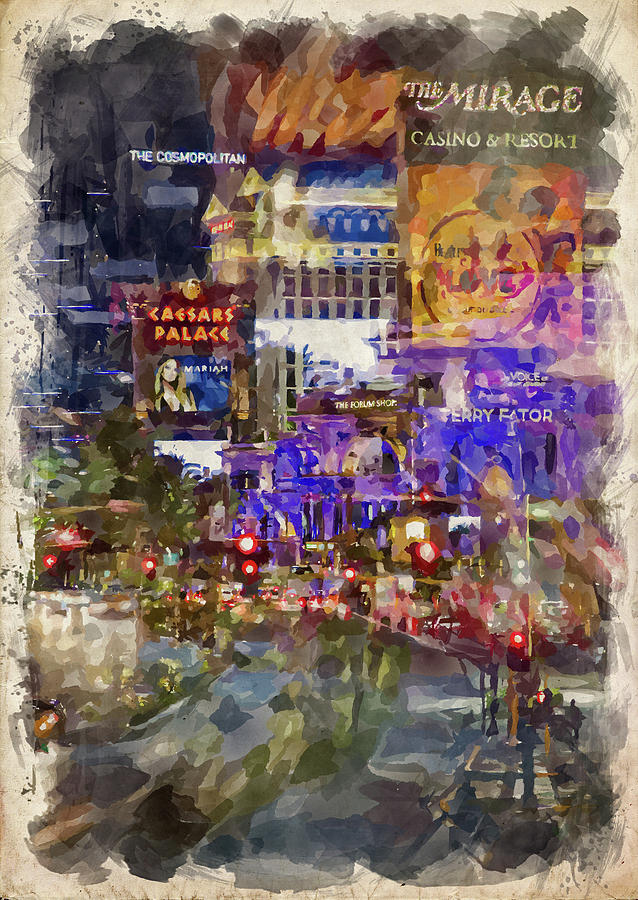 Abstract Photograph - Abstract Vegas by Ricky Barnard
