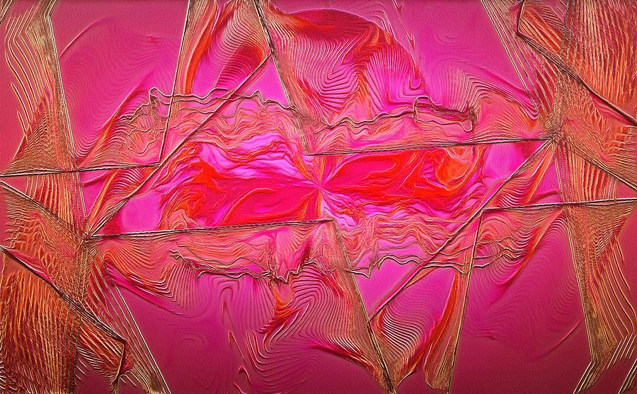 Abstract Visuals - Pathological Pink Digital Art by Charmaine Zoe