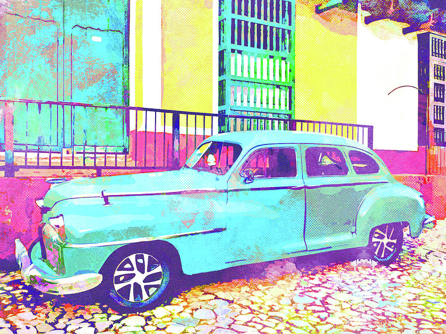 Abstract Watercolor - Trinidad Cuba Classic Painting by Chris Andruskiewicz