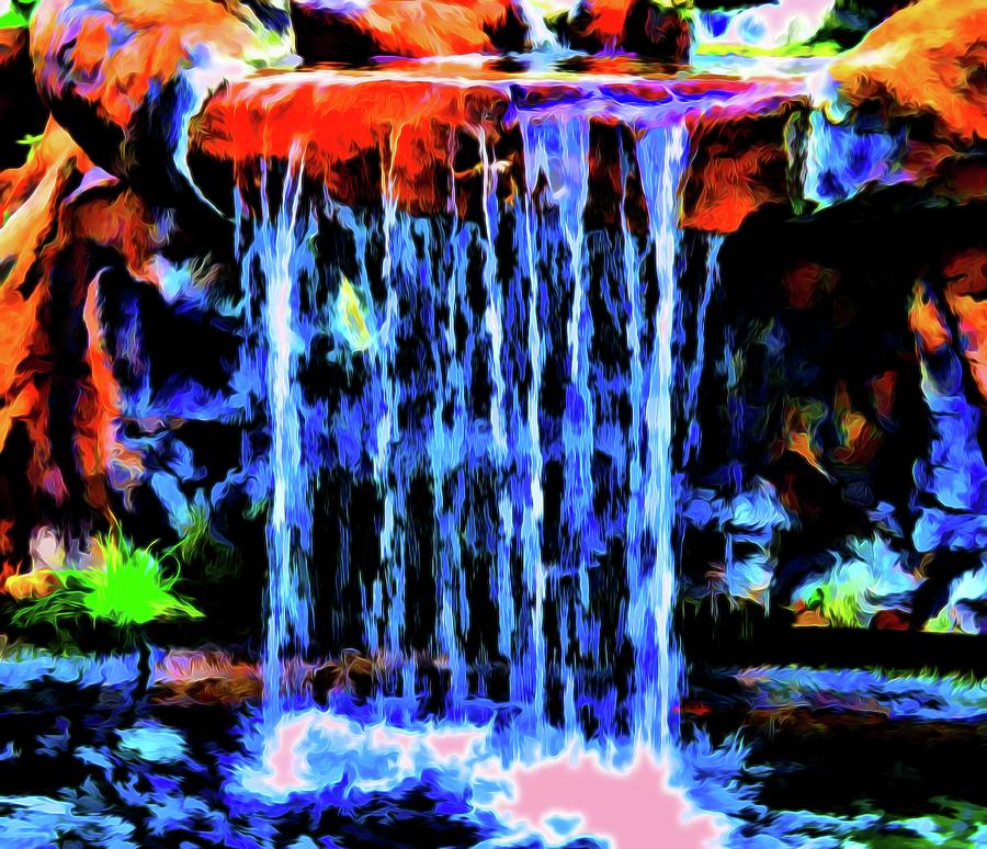 Abstract Waterfall 7 by Kristalin Davis Photograph by Kristalin Davis