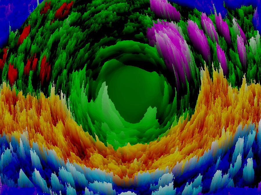 Abstract. Wind. Flowers. Dizziness Digital Art by Dr Loifer Vladimir