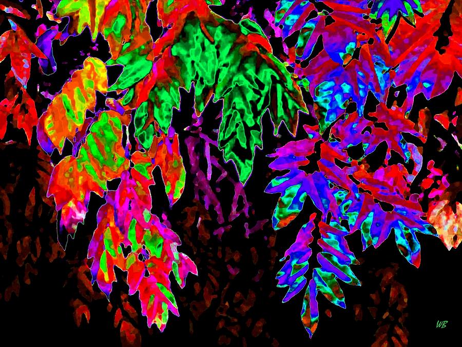 Abstract Wisteria Digital Art by Will Borden