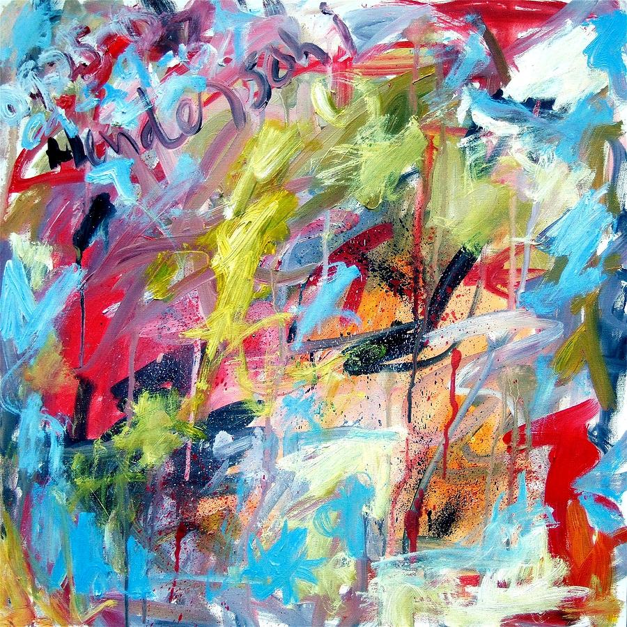 Abstract Painting - Abstract with Drips and Splashes by Michael Henderson Abstract Painting - Abstract with Drips and Splashes by Michael Henderson
