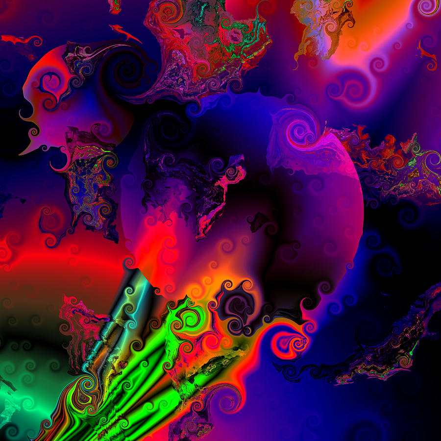 Abstract Digital Art - Abstract World 22 by Claude McCoy
