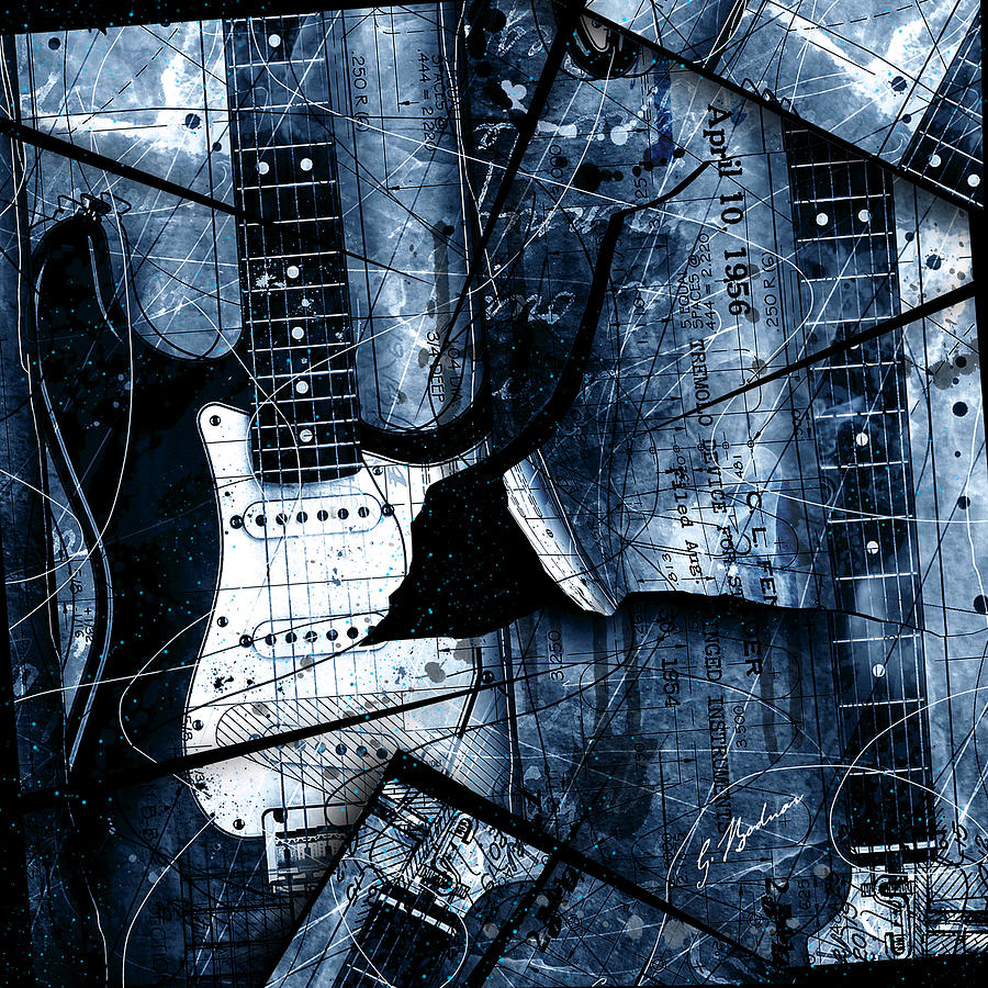 Abstracta 33 Blue Stratos Digital Art by Gary Bodnar