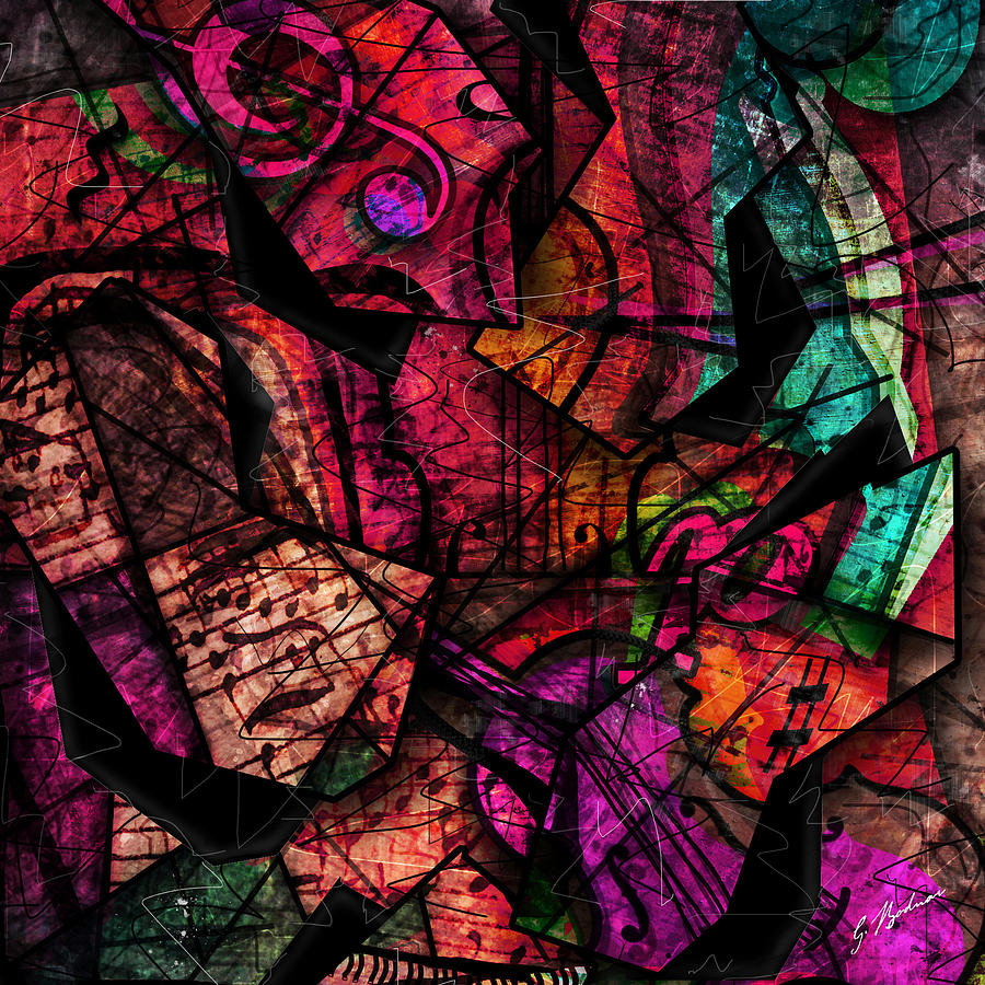 Abstracta_11 Cacophony In Z Minor Digital Art by Gary Bodnar
