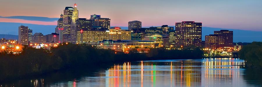 Hartford Connecticut Panorama Photograph by Frozen in Time Fine Art Photography