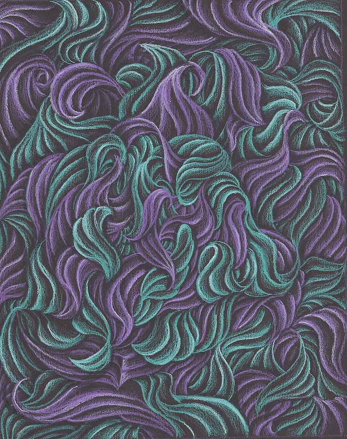 Abstracted Swirls Drawing by Karen Musick