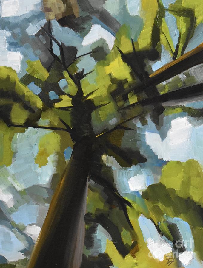 Abstracted Trees Painting by Denise Ogier