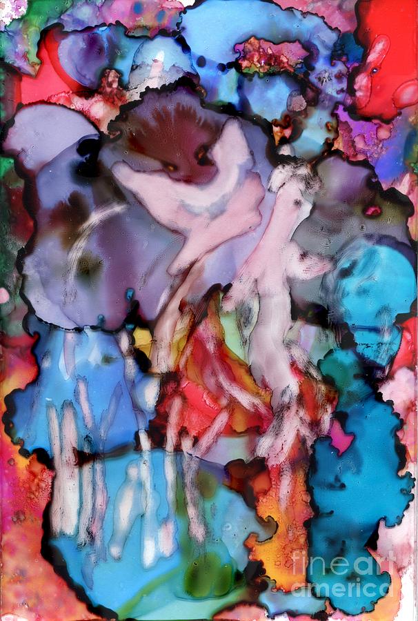 Abstract Painting - Abstraction and Alluring by Joe Hagarty Abstract Painting - Abstraction and Alluring by Joe Hagarty