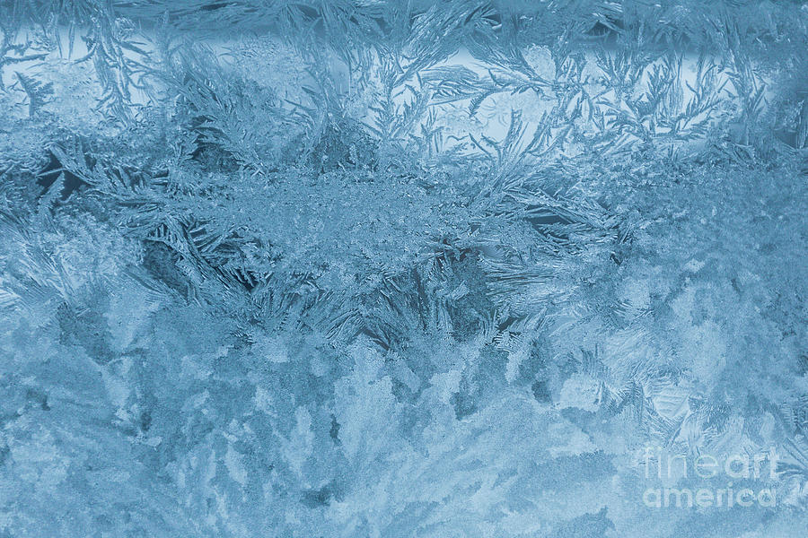 Abstraction Frosty Pattern Glass Frost Macro Photograph