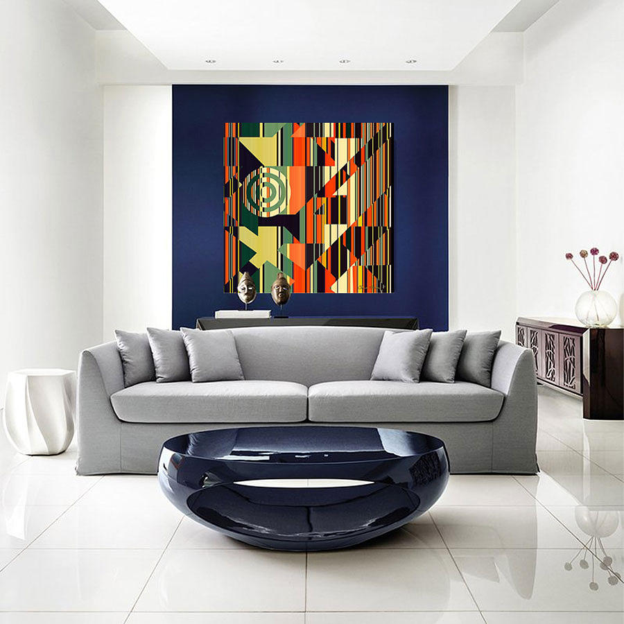Deco Abstract 1 in Home Digital Art by Chuck Staley
