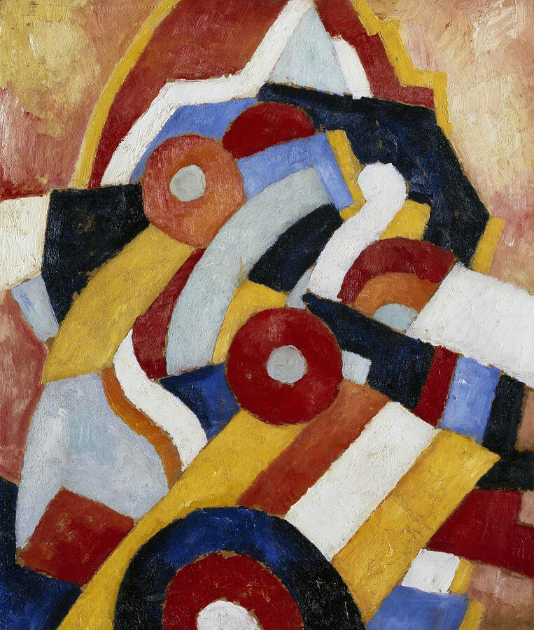 Abstraction, from circa 1914 Painting by Marsden Hartley