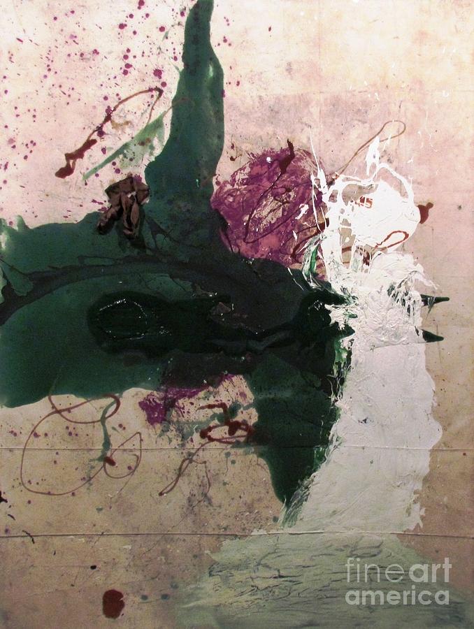 Abstraction white red green by Ted Pollard Abstraction white red green by Ted Pollard