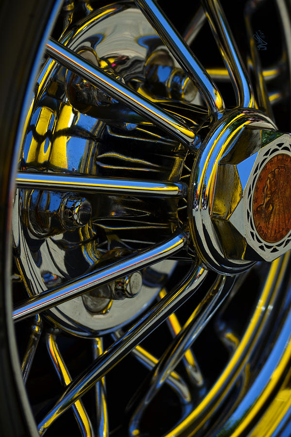 Abtractions in Chrome Wheel Reflections Photograph by W James Mortensen