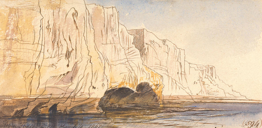 Abu Fodde, 4 pm, 4 March 1867  Drawing by Edward Lear