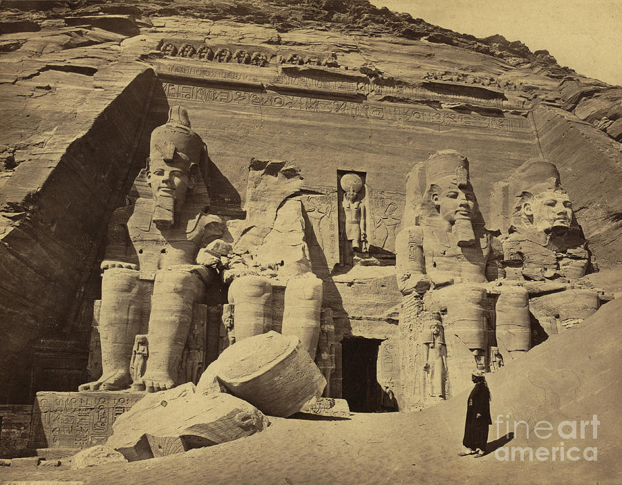 Abu Simbel Temple, 1850s Photograph by Science Source