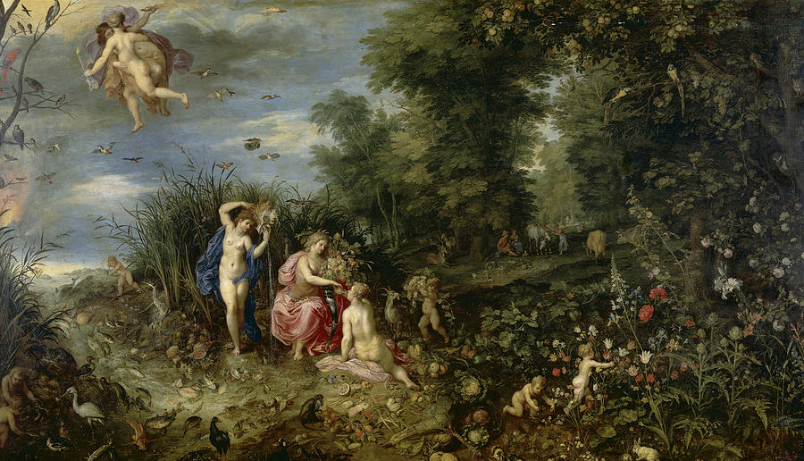 Abundance and the Four Elements Painting by Hendrick van Balen