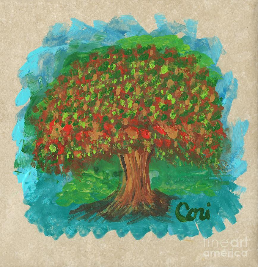 Abundant Tree Painting by Corinne Carroll