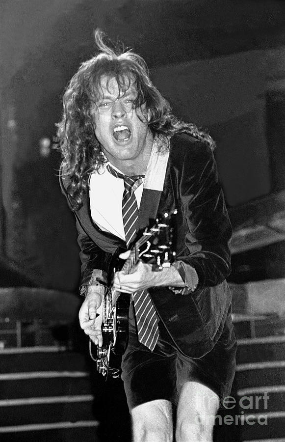 Music Photograph - Ac Dc - Angus Young by Concert Photos