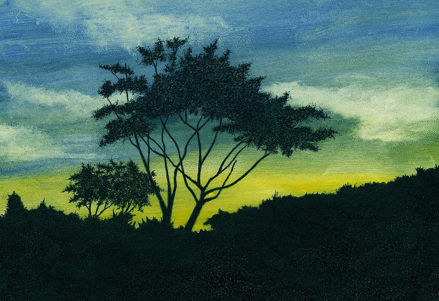 Acacia Tree Painting by Michael Vigliotti