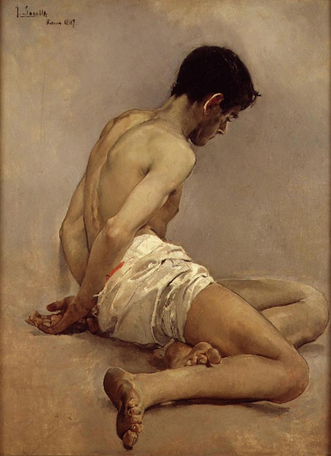 Academic Study from Life Painting by Joaquin Sorolla