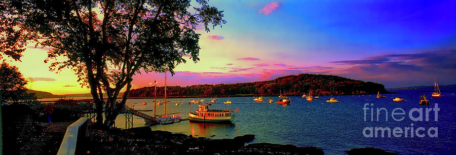  Acadia Bar Harbor sunset cruises.tif Photograph by Tom Jelen