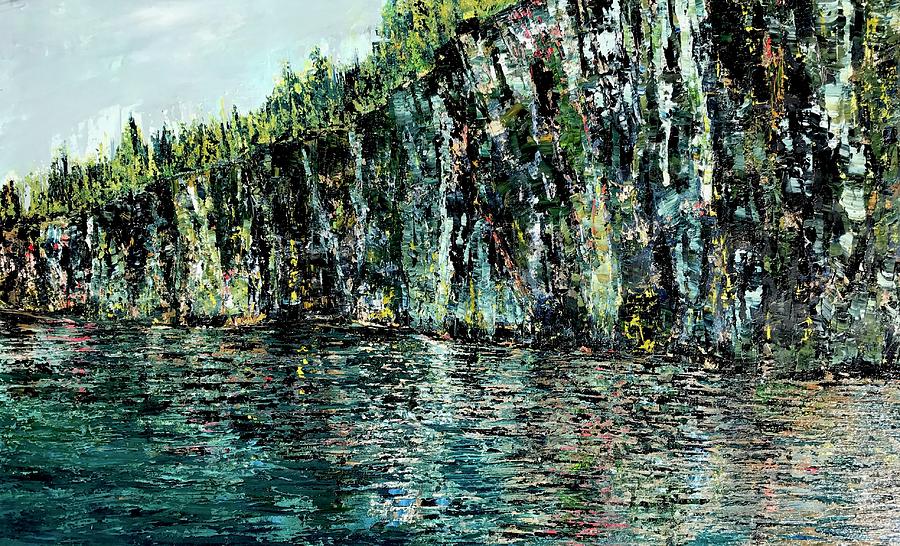 Water Painting - Acadia Blue by Julia S Powell