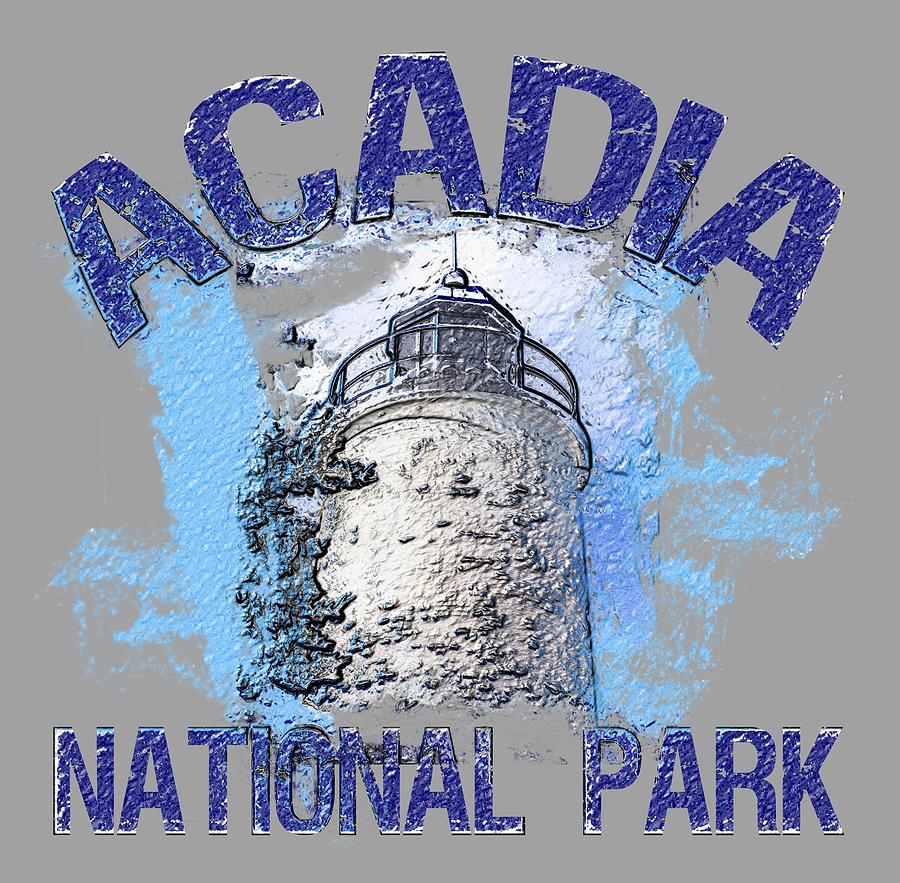 Acadia National Park Digital Art - Acadia National Park by David G Paul