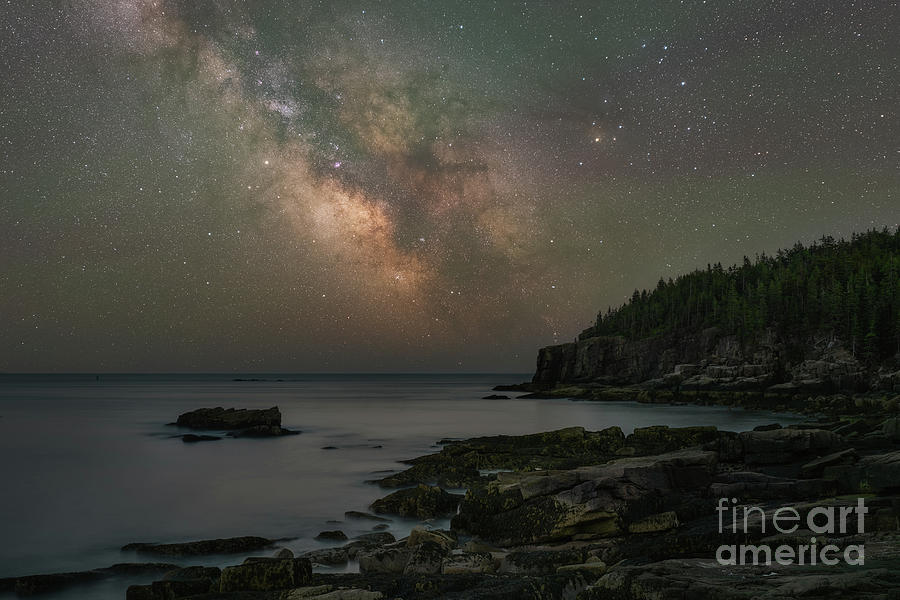 Acadia National Park Milky Way  Photograph by Michael Ver Sprill