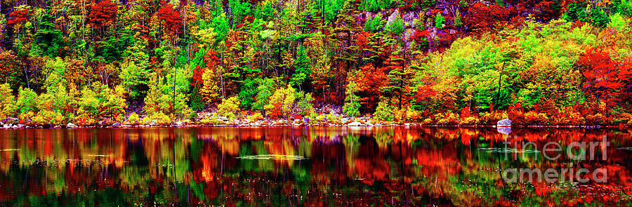 Acadia  National Park Somes Sound Fall Maine  Photograph by Tom Jelen