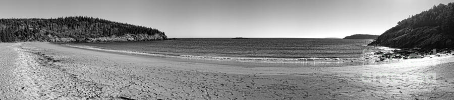 Acadia Sand Beach Panorama Photograph by Olivier Le Queinec