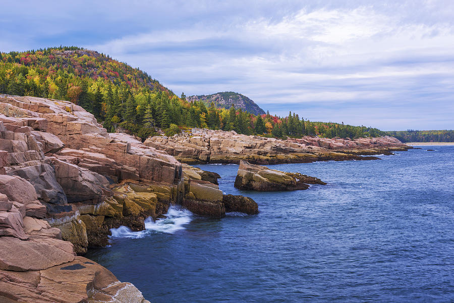 Fall Photograph - Acadias Coast by Chad Dutson