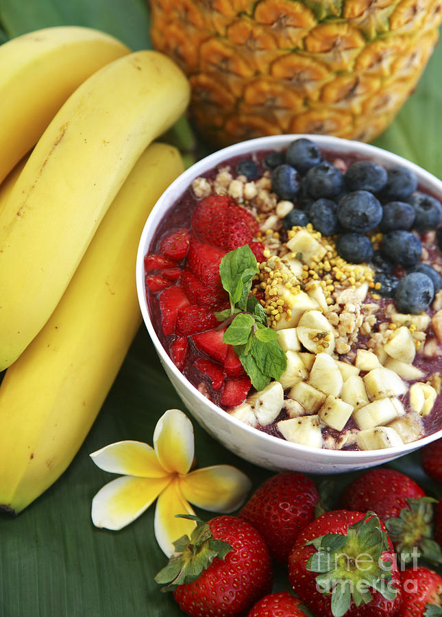 Acai bowl and Fruit Photograph by Brandon Tabiolo - Printscapes