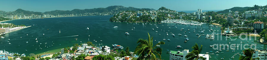 Acapulco Bay - Panoramic Photograph by Anthony Totah