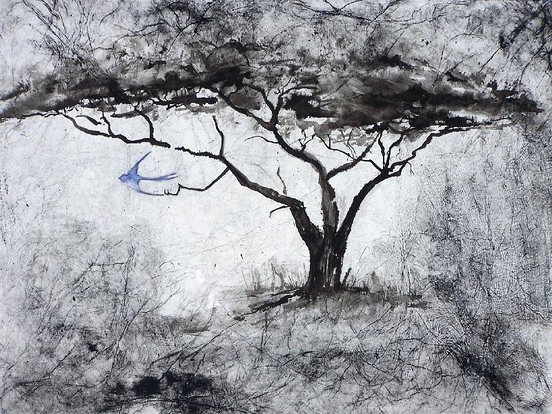 Acasia Tree Painting by Ilona Petzer
